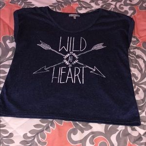 Navy blue causal shirt